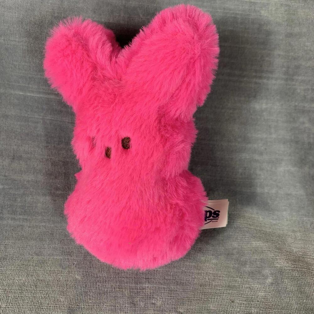 Peeps Bunny Rabbit Plush Pink Easter Stuffed Animal Toy 6"